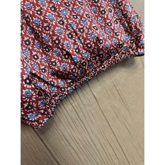 NWT Reset‎ by Jane Silky Cropped Tank Floral Fall Adjustable Straps Size M - Picture 2 of 6